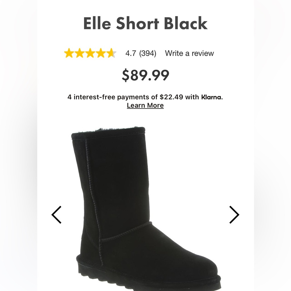Never worn bearpaw boots. I bought them and moved to nc